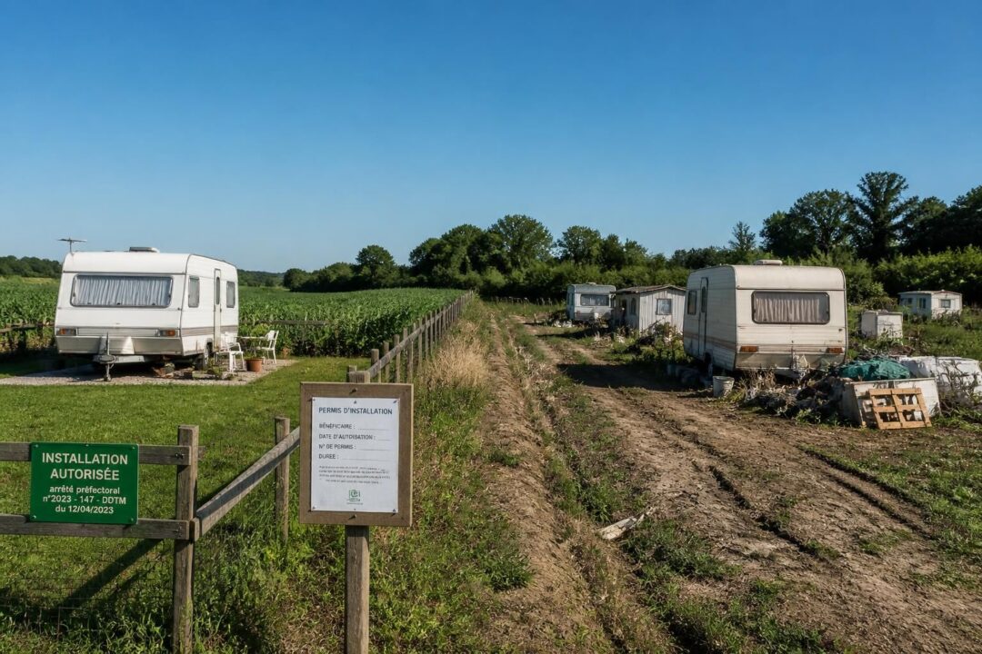 découvrez les règles légales concernant l'installation d'une caravane sur un terrain agricole : ce qui est autorisé et ce qui est interdit pour rester en conformité avec la loi.
